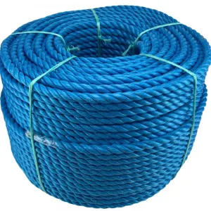 Канат полипропиленовый тросовой свивки 3-х прядный 20 мм (ППТ), 220 м — фото превью