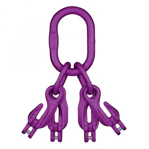 Концевое звено с 4 крюками-укоротителями KWB NRLI124H08 г/п 6,3 т, 12 класс — фото превью