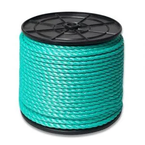 Канат полистиловый тросовой свивки 3-х прядный 38 мм (ПСТ), 220 м — фото превью