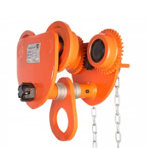 Тележка для тали TOR тип Б (GCL) с цепным приводом г/п 10 т, L=6 м — фото превью