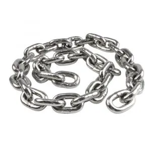 Цепь круглозвенная G80 EN818-7 8х24 оцинкованная калиброванная — фото превью