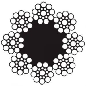 Лифтовой стальной канат Мечел 8x19S 12 ГЛ 1570/160 SFC — фото превью