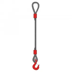 Строп канатный одноветвевой 1СК 1,6 т, 3 м неоцинкованный — фото превью