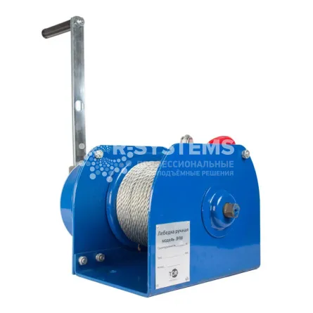 Лебедка ручная барабанная TOR ЛТ-1 (JHW) г/п 1 т, L=40 м - дополнительное фото 1