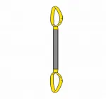 Строп текстильный круглопрядный петлевой СТКП 12 т, 8,5 м — фото превью