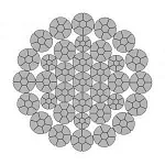 Стальной канат 35xK7 34 мм, zZ Galv, 1960 N/mm2 — фото превью