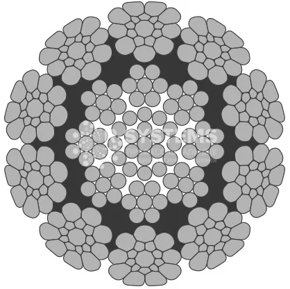 Стальной канат PYTHON Multi (10xK19) 15 мм, sZ Galv, 1960 N/mm2 Стальной канат PYTHON Multi (10xK19) 15 мм, sZ Galv, 1960 N/mm2 - основное фото