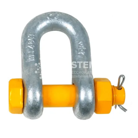 Скоба прямая с болтом и гайкой G-2150 Haklift SAK15SLBP г/п 1,5 т Скоба прямая с болтом и гайкой G-2150 Haklift SAK15SLBP г/п 1,5 т - основное фото