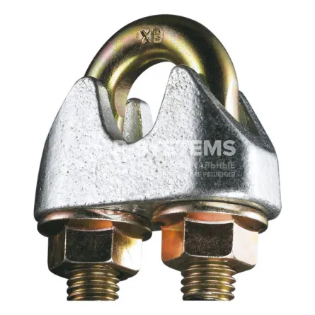 Зажим канатный грузоподъемный DIN 1142 78 мм, оцинкованный Зажим канатный грузоподъемный DIN 1142 78 мм, оцинкованный - основное фото