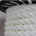 Канат полиамидный 3-х прядный тросовой свивки 26 мм (ПАТ), 220 м — фото превью