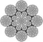 Стальной канат PYTHON Super 8CD (8xK26) 27 мм, sZ Galv, 1960 N/mm2 — фото превью