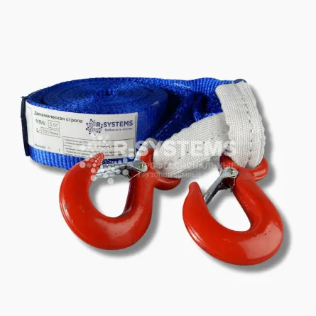Динамическая стропа (рывковкая) 5 т, 4 м с шаклами, Р-Системс Динамическая стропа (рывковкая) 5 т, 4 м с шаклами, Р-Системс - основное фото