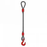 Строп канатный одноветвевой 1СК 12,5 т, 8,5 м неоцинкованный — фото превью