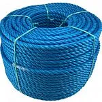 Канат полипропиленовый тросовой свивки 3-х прядный 13 мм (ППТ), 220 м — фото превью