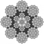 Стальной канат PYTHON Super 8R (8x25) 20 мм, zS Galv, 1960 N/mm2 — фото превью