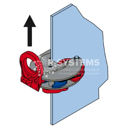 Захват вертикальный Terrier 1 TSE-R г/п 1 т, лист 0-25 мм - дополнительное фото 2