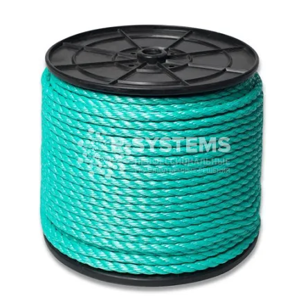 Канат полистиловый тросовой свивки 3-х прядный 34 мм (ПСТ), 220 м Канат полистиловый тросовой свивки 3-х прядный 34 мм (ПСТ), 220 м - основное фото