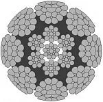 Стальной канат PYTHON Super 8S (8xK25) 21 мм, zS Galv, 1960 N/mm2 — фото превью