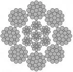 Стальной канат PYTHON Flameshield 8 (8x25) 38 мм, sZ Galv, 1960 N/mm2 — фото превью