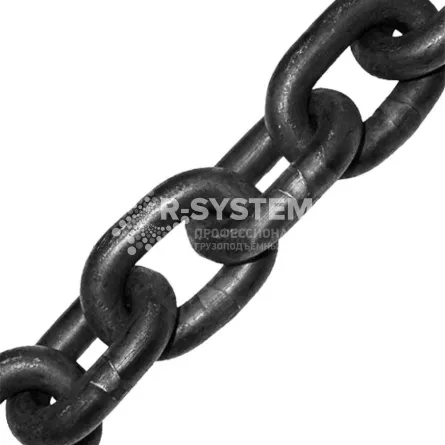Цепь 19x57 мм грузоподъемная из стали 8 класса Цепь 19x57 мм грузоподъемная из стали 8 класса - основное фото