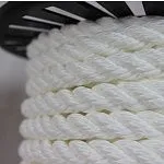 Канат полиамидный 3-х прядный тросовой свивки 29 мм (ПАТ), 230 м — фото превью