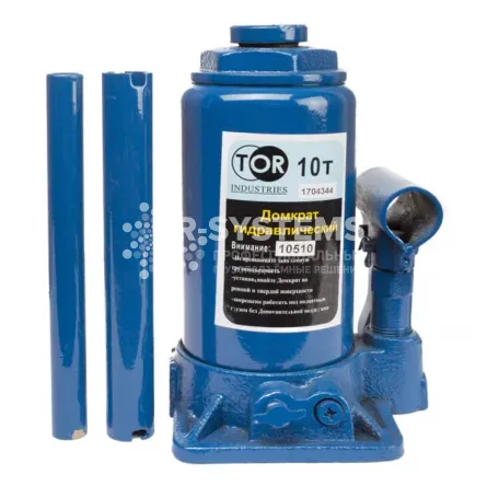 Домкрат бутылочный гидравлический TOR ДГ-12 г/п 12 т - дополнительное фото 1