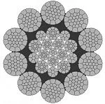 Стальной канат PYTHON Ultra CP (10xK31) 31 мм, sZ Galv, 1960 N/mm2 — фото превью