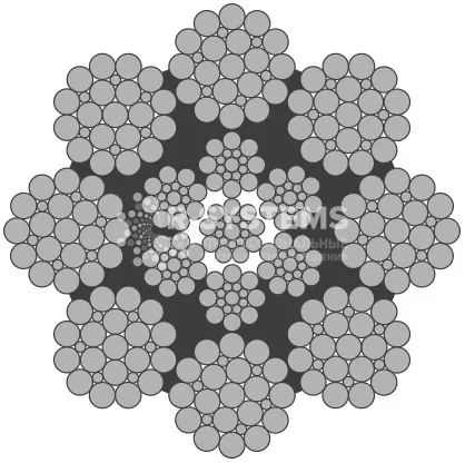 Стальной канат PYTHON Super 8R (8x25) 14 мм, sZ Galv, 1960 N/mm2 Стальной канат PYTHON Super 8R (8x25) 14 мм, sZ Galv, 1960 N/mm2 - основное фото