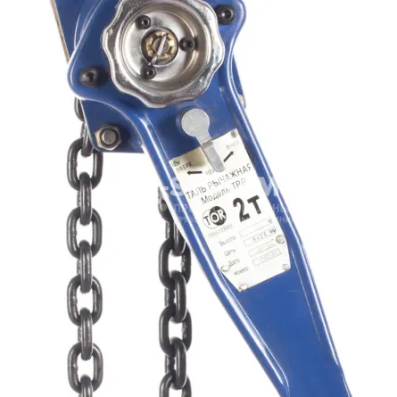 Таль ручная рычажная TOR ТРР-ТРШСР г/п 0,75 т, L=3 м, тип HSH - дополнительное фото 3