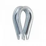 Коуш канатный DIN 3090 45-48 мм, оцинкованный — фото превью