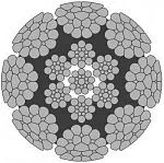 Стальной канат PYTHON Super 8S (8xK25) 23 мм, sZ Galv, 1960 N/mm2 — фото превью