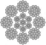 Стальной канат PYTHON Flameshield 8 (8x25) 42 мм, zS Galv, 1960 N/mm2 — фото превью