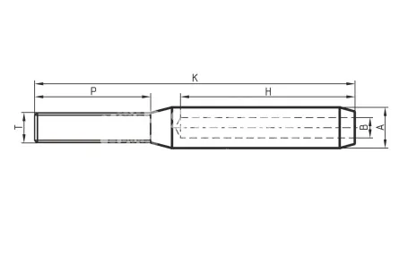 Обжимной наконечник для троса с резьбой STTT-R 1-3/8 - дополнительное фото 1